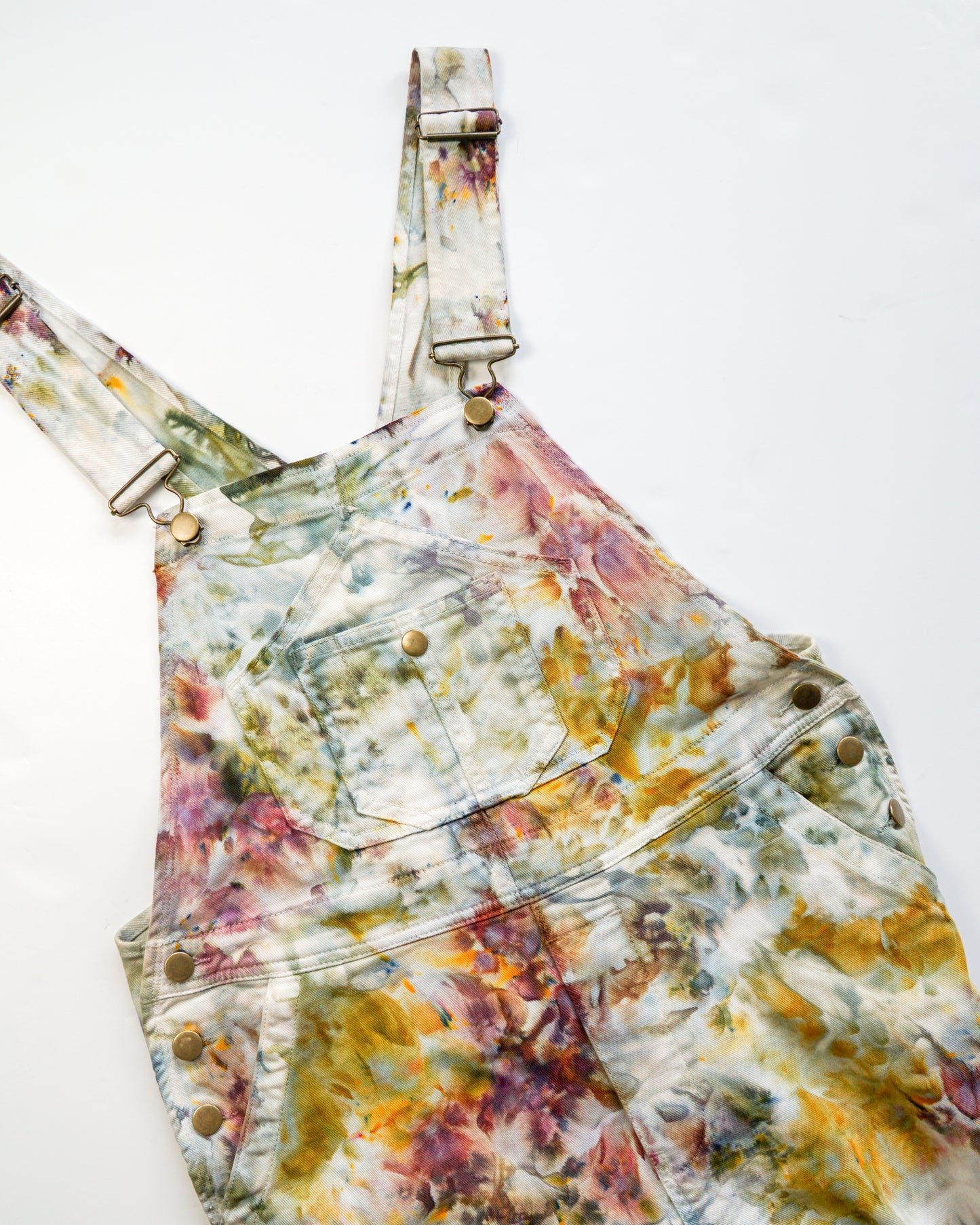ice dyed overalls