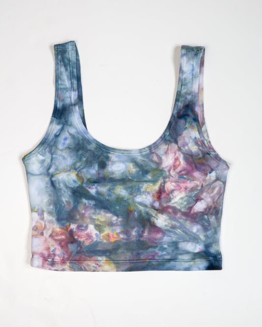 hand dyed cropped tank