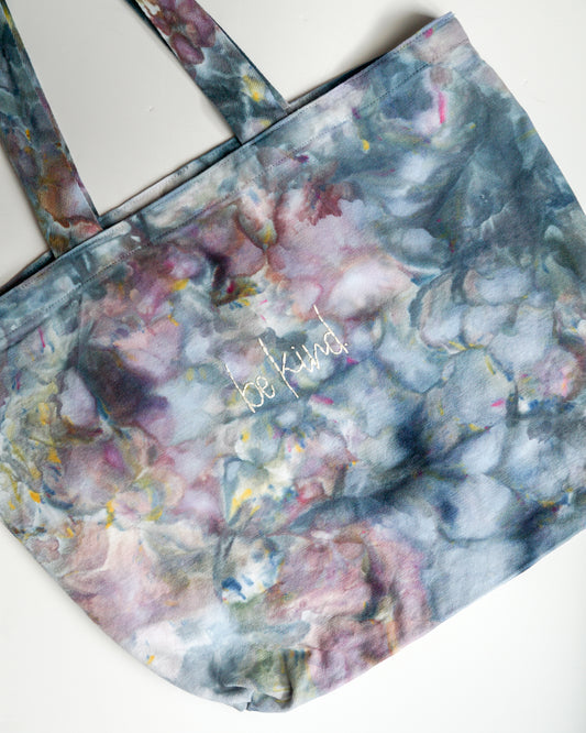 hand dyed tote
