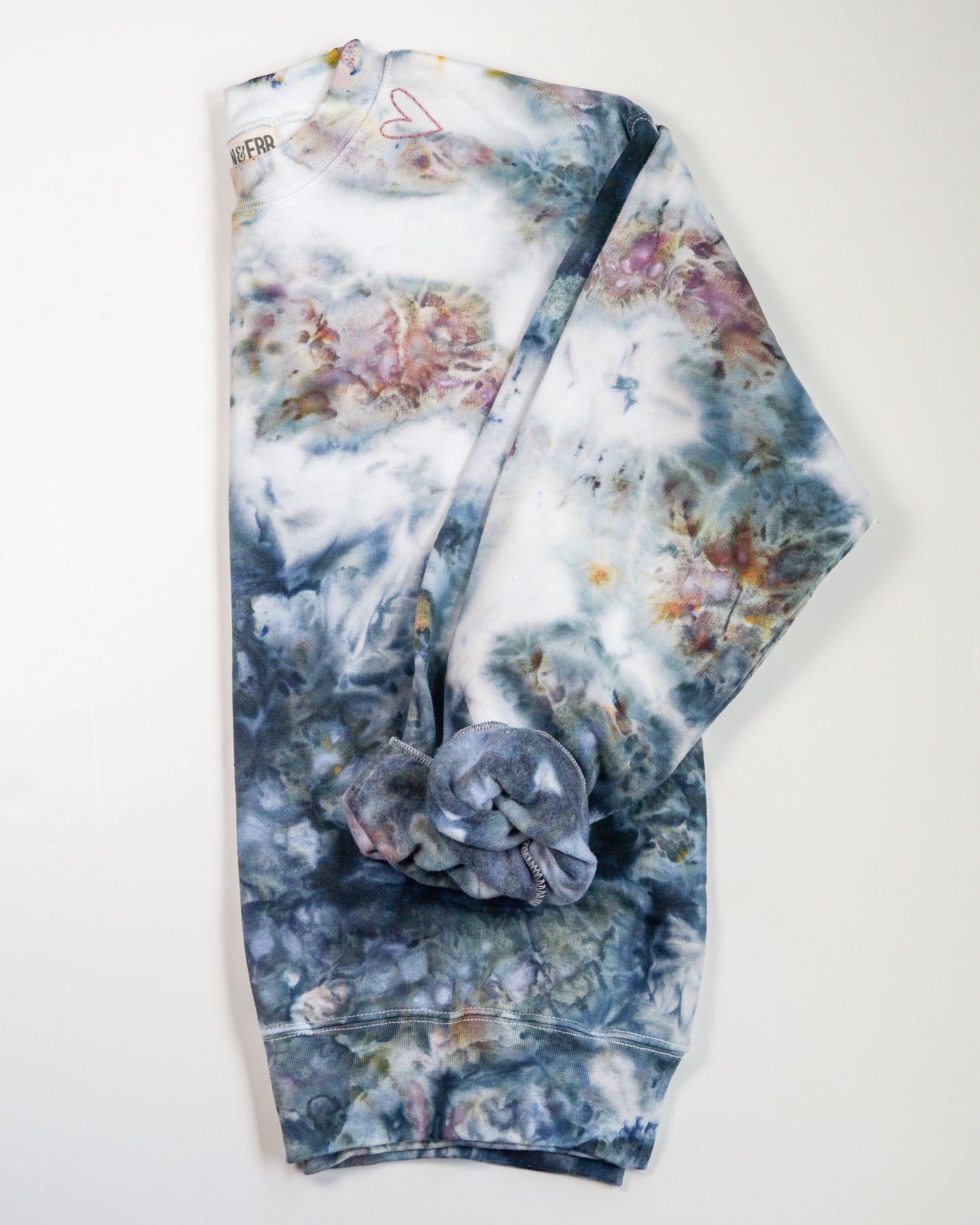 tie dye crewneck sweatshirt