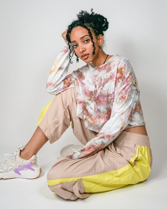 Desert Bloom Long Sleeve Cropped Tee