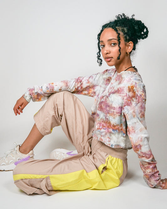 Desert Bloom Long Sleeve Cropped Tee