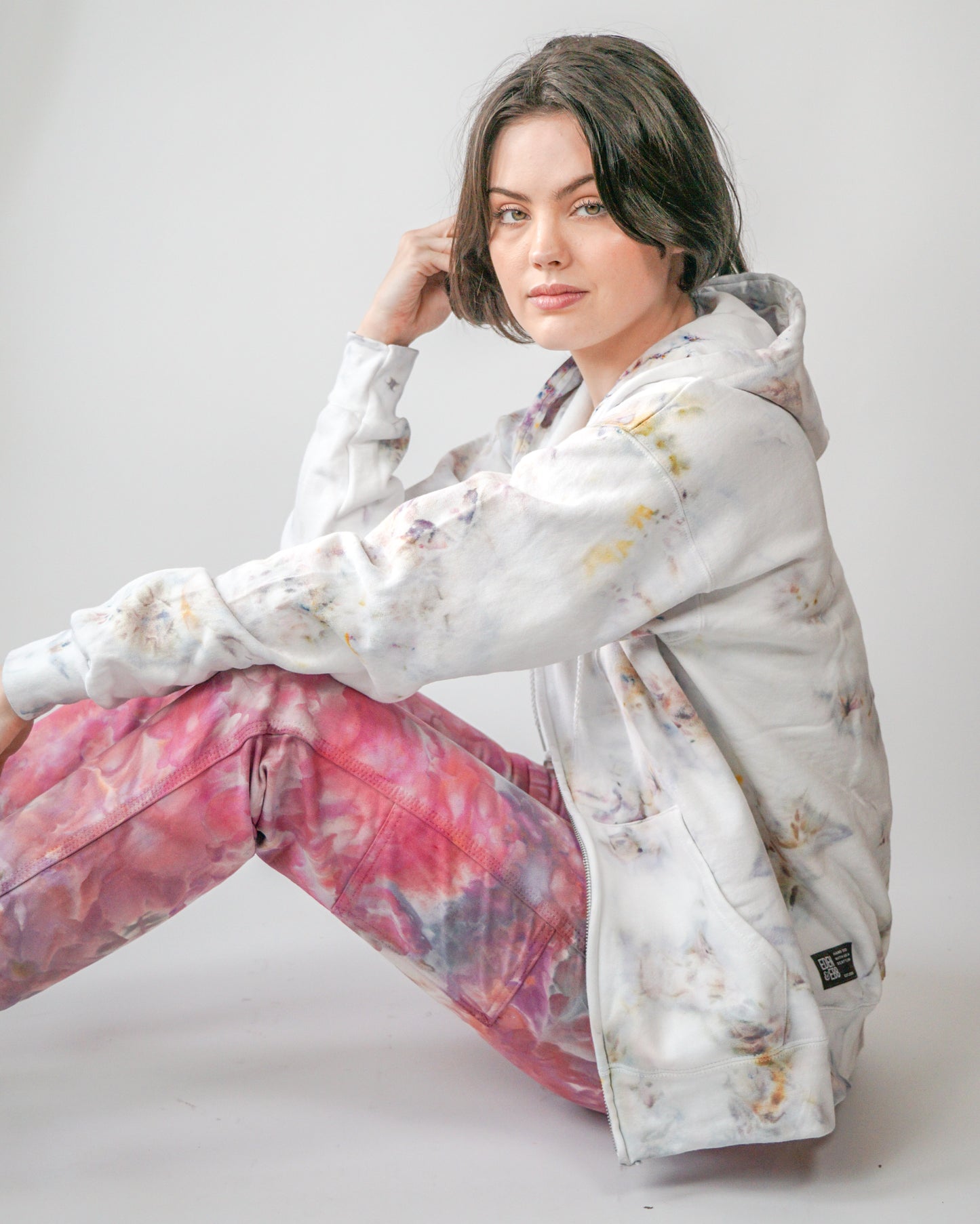 ice dyed hoodie
