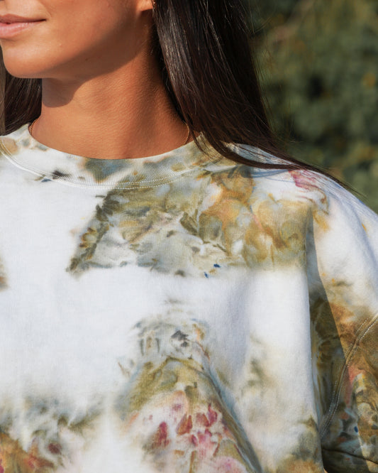 green ice dyed sweater