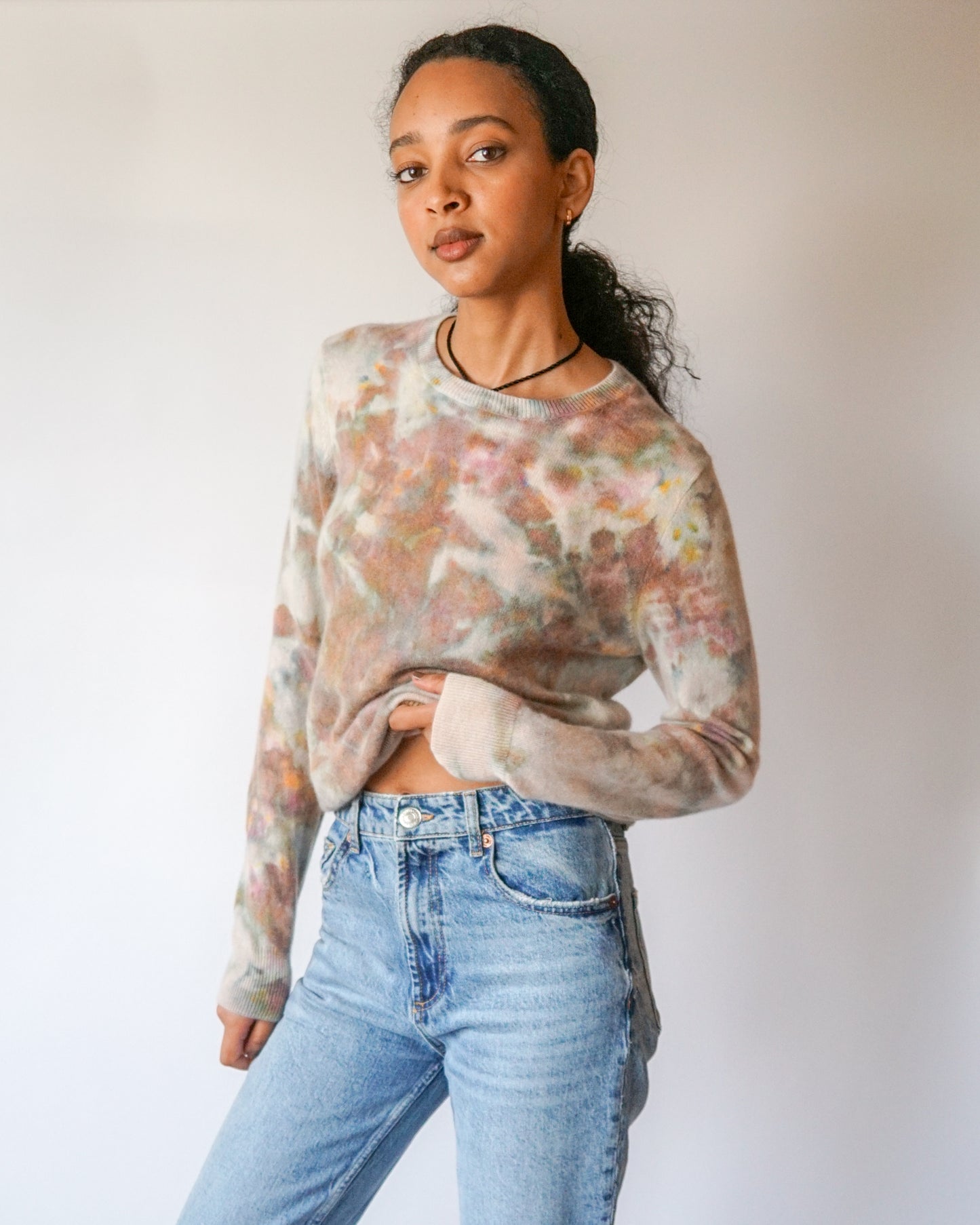 hand dyed cashmere sweater