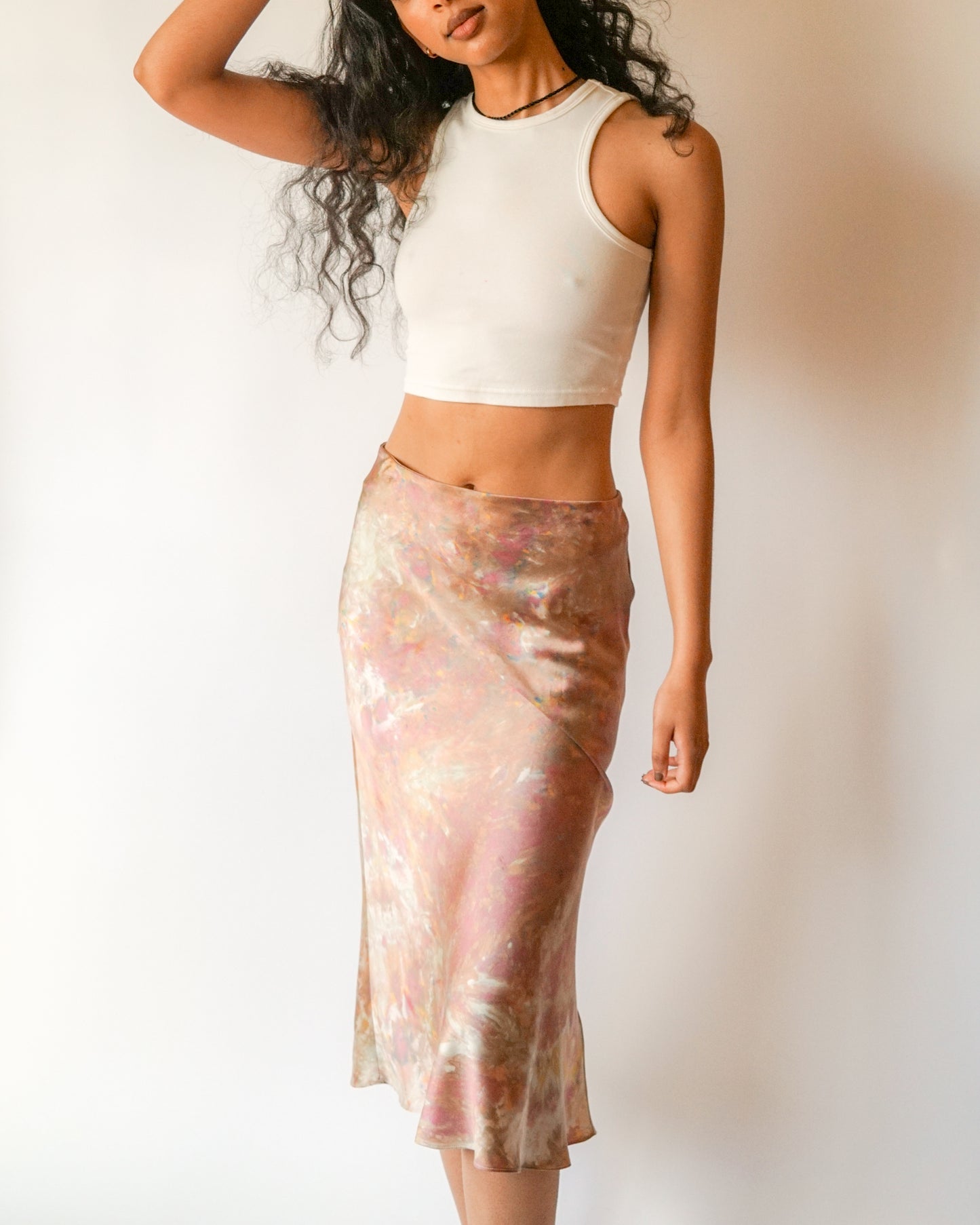 silk skirt
