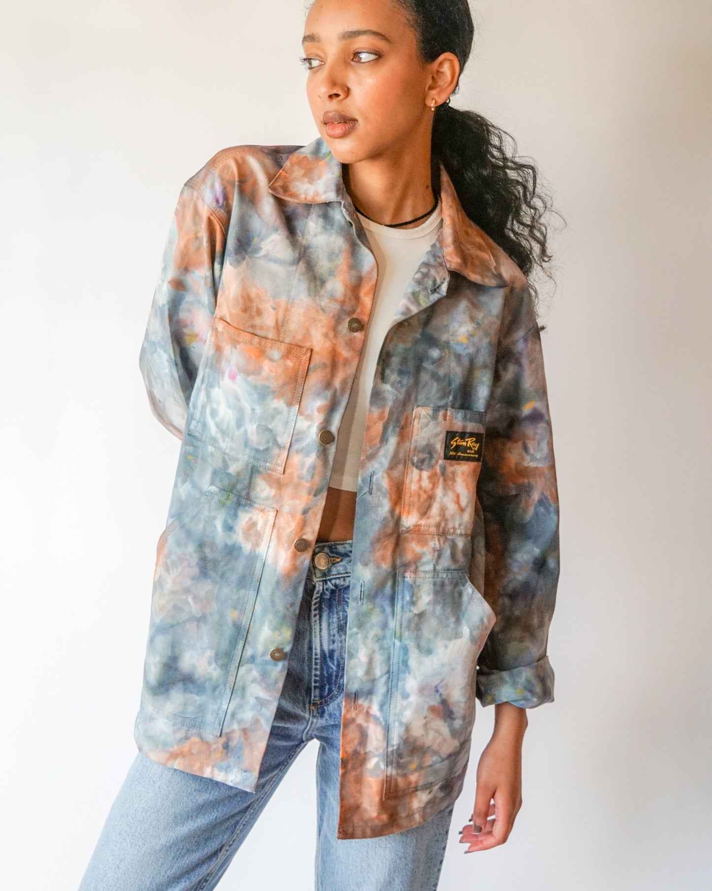 tie dye stan ray jacket