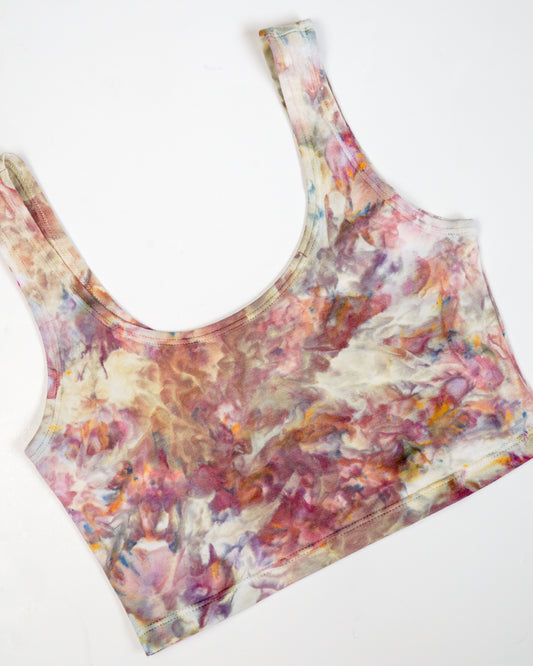 hand dyed cropped tank