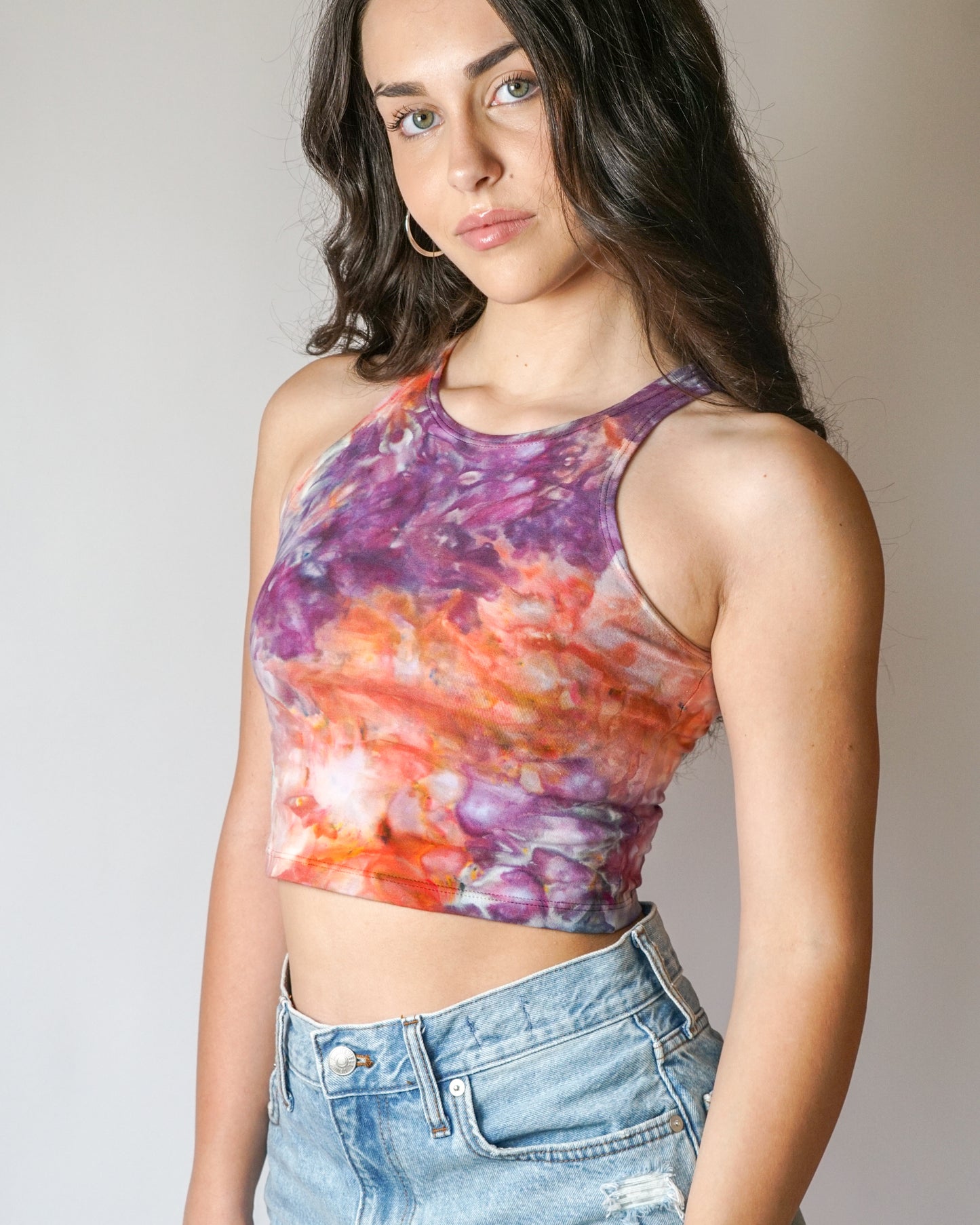 High Neck Cropped Tank