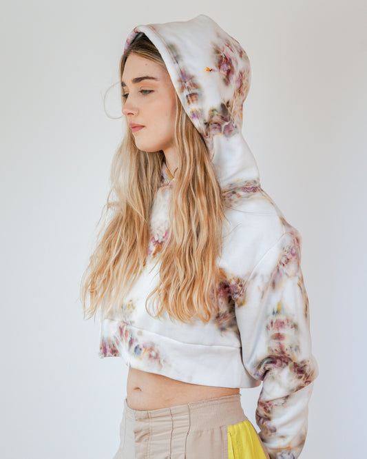 Desert Bloom Cropped Hoodie