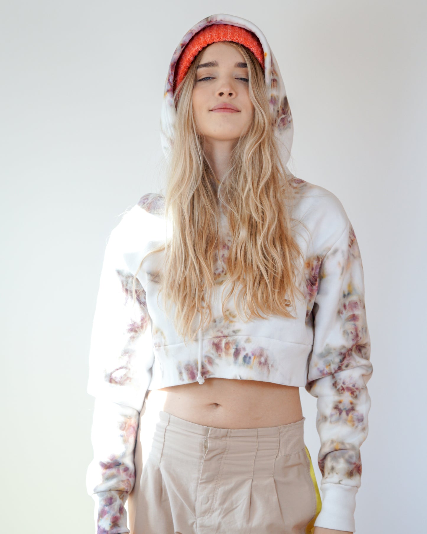 Desert Bloom Cropped Hoodie