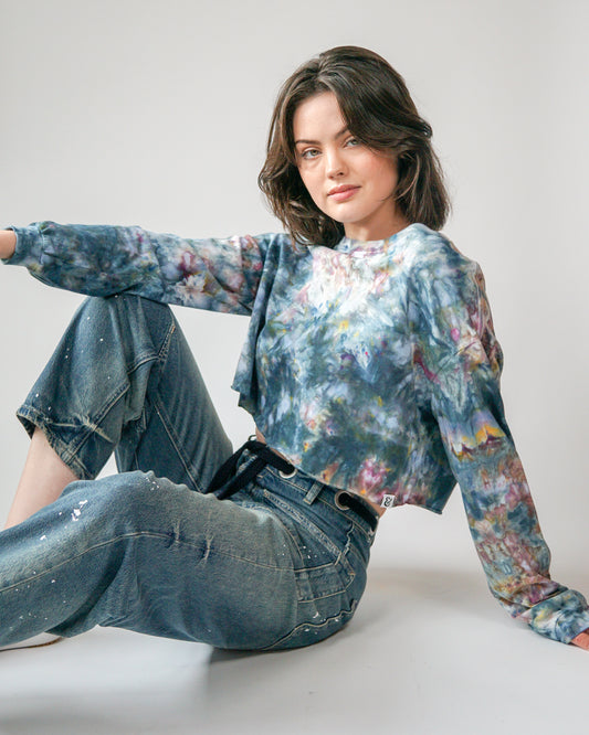 Iris Long Sleeve Cropped Tee