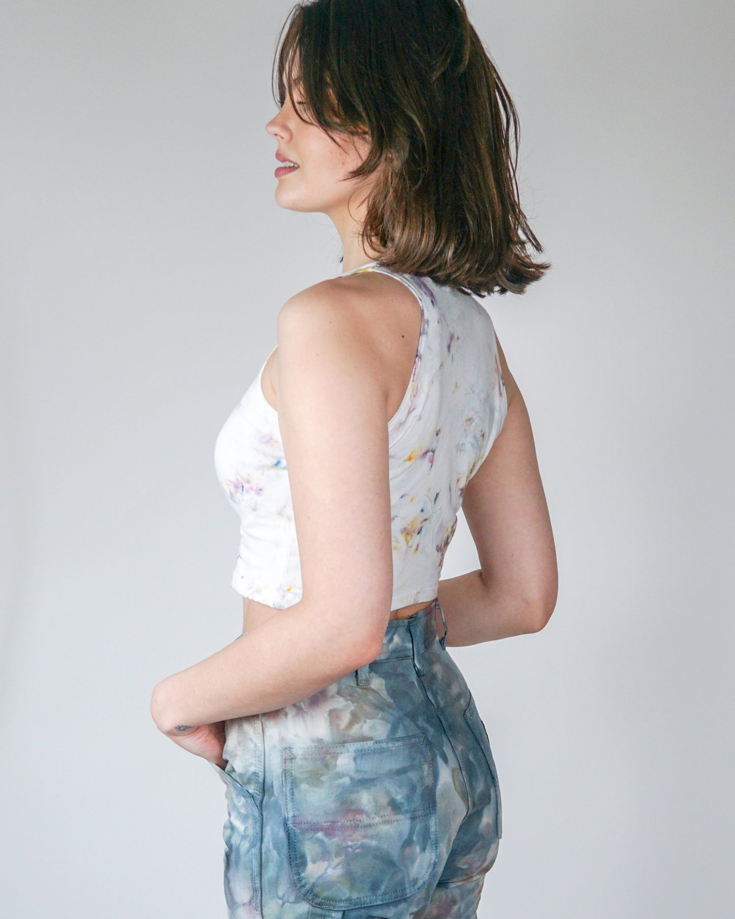 High Neck Cropped Tank