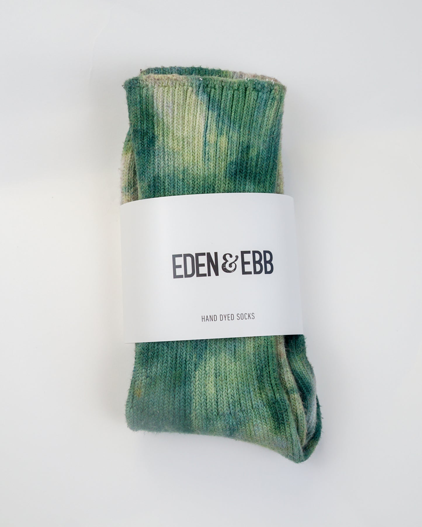 forest green tie dye socks