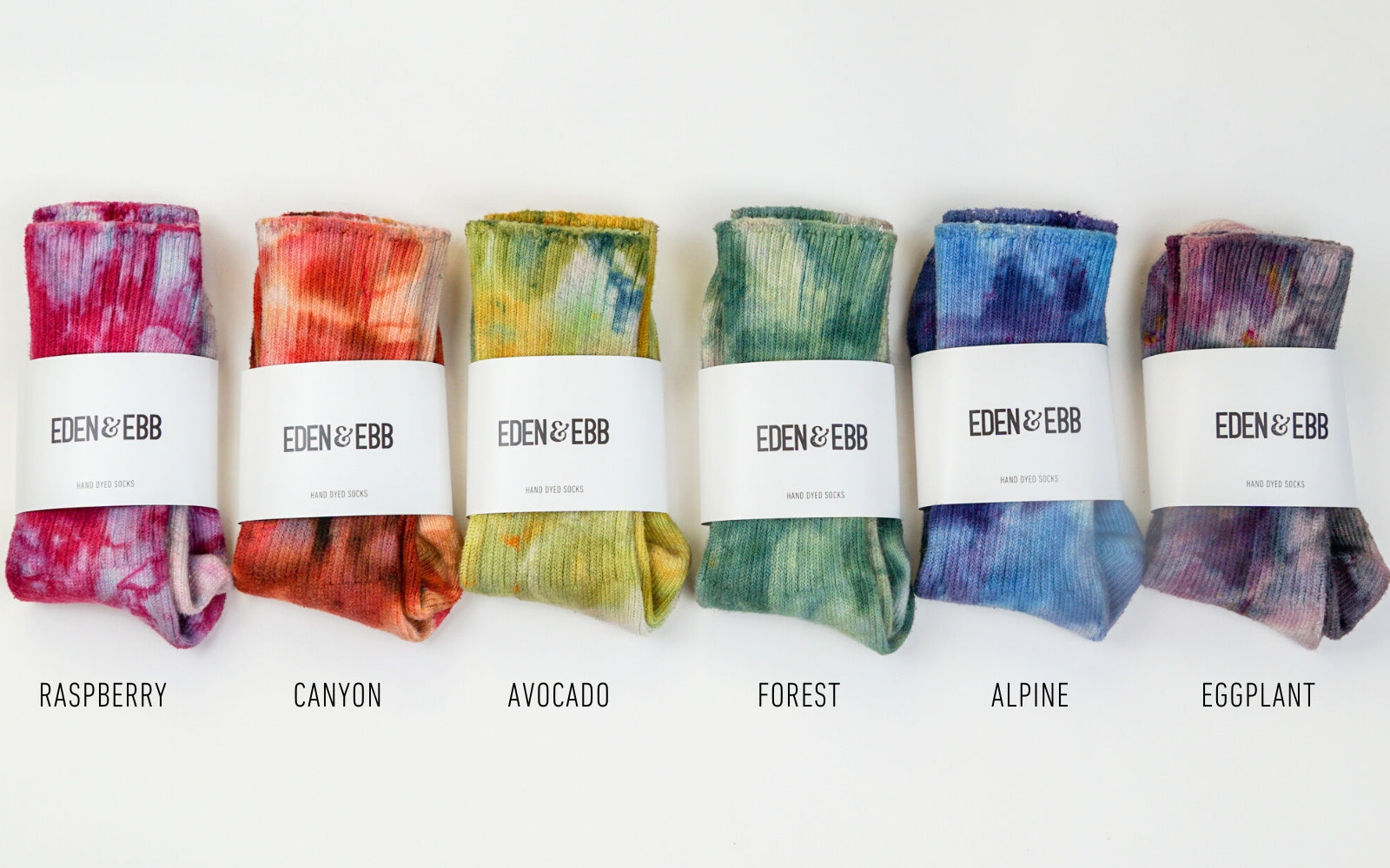 hand dyed organic cotton socks