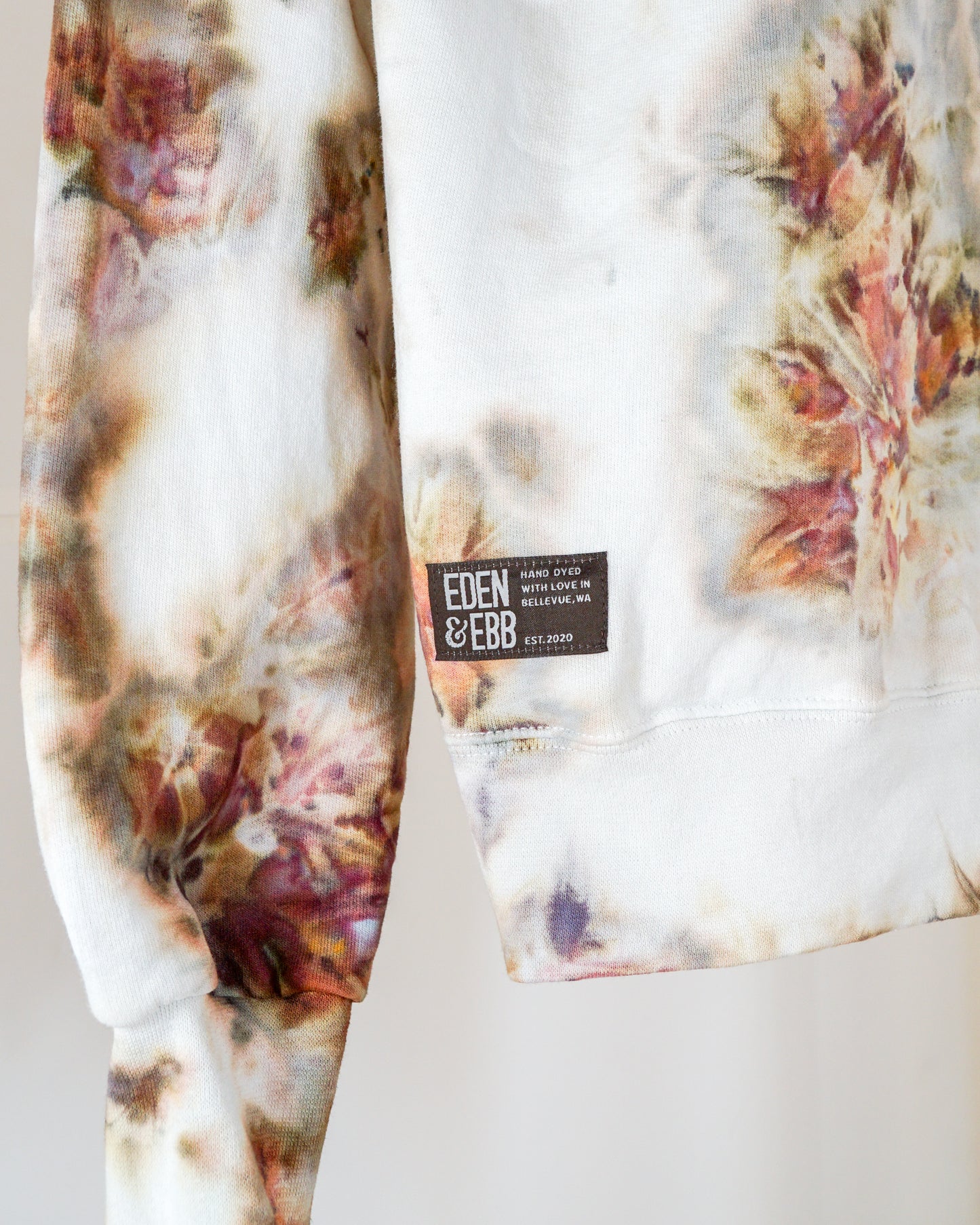 ice dyed hoodie desert bloom