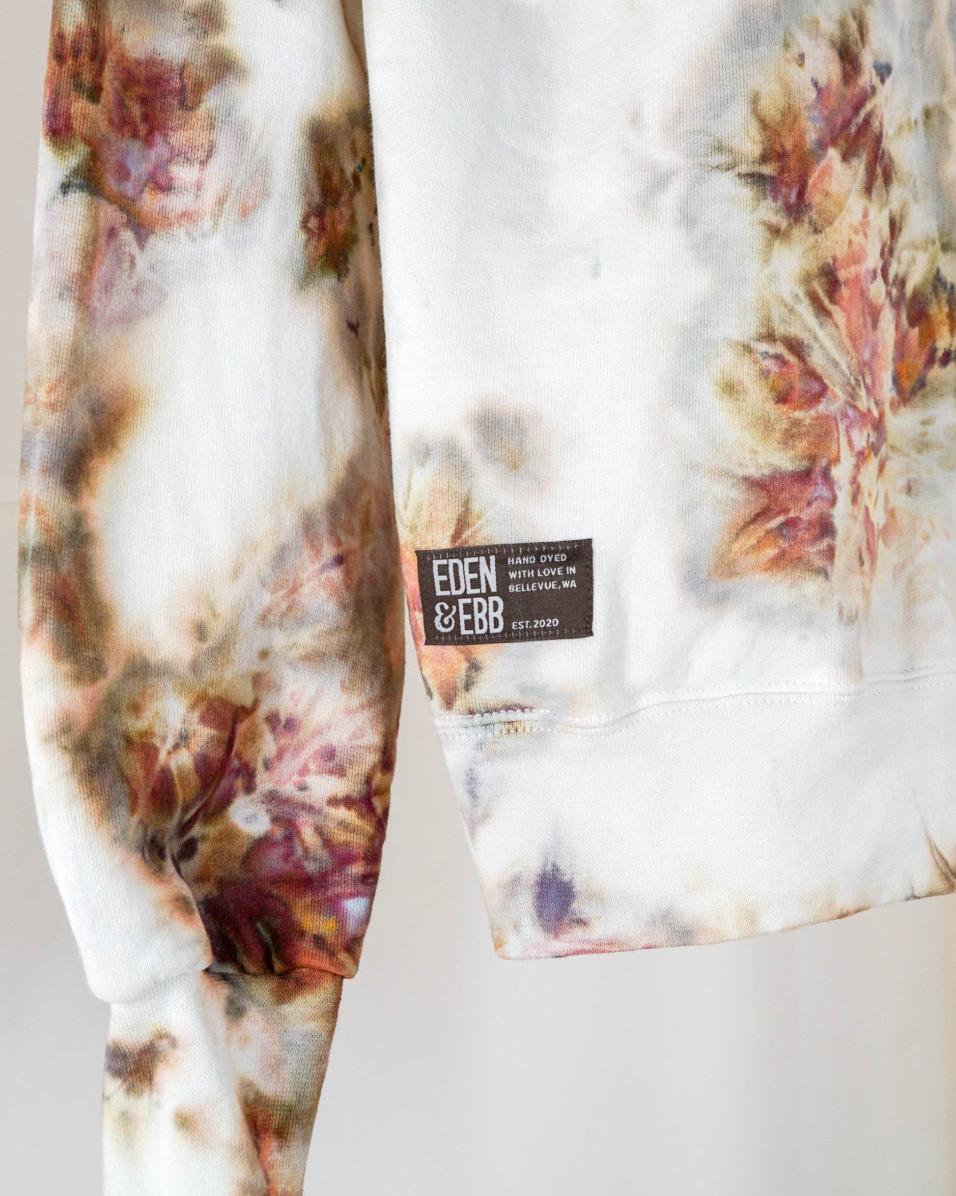 ice dyed hoodie desert bloom