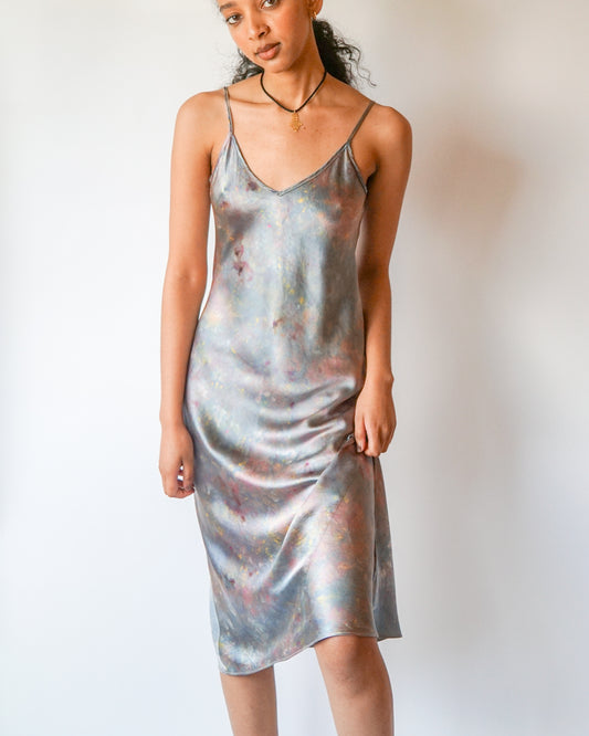 silk slip dress